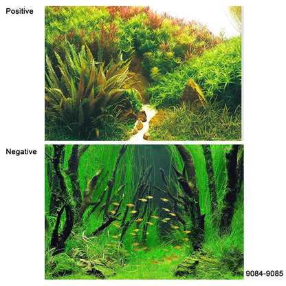 Aquarium Decoration Background Painting Fish Tank 3D Sticker Poster Aquarium Landscape Ocean Marine Plants Backdrop Accessories